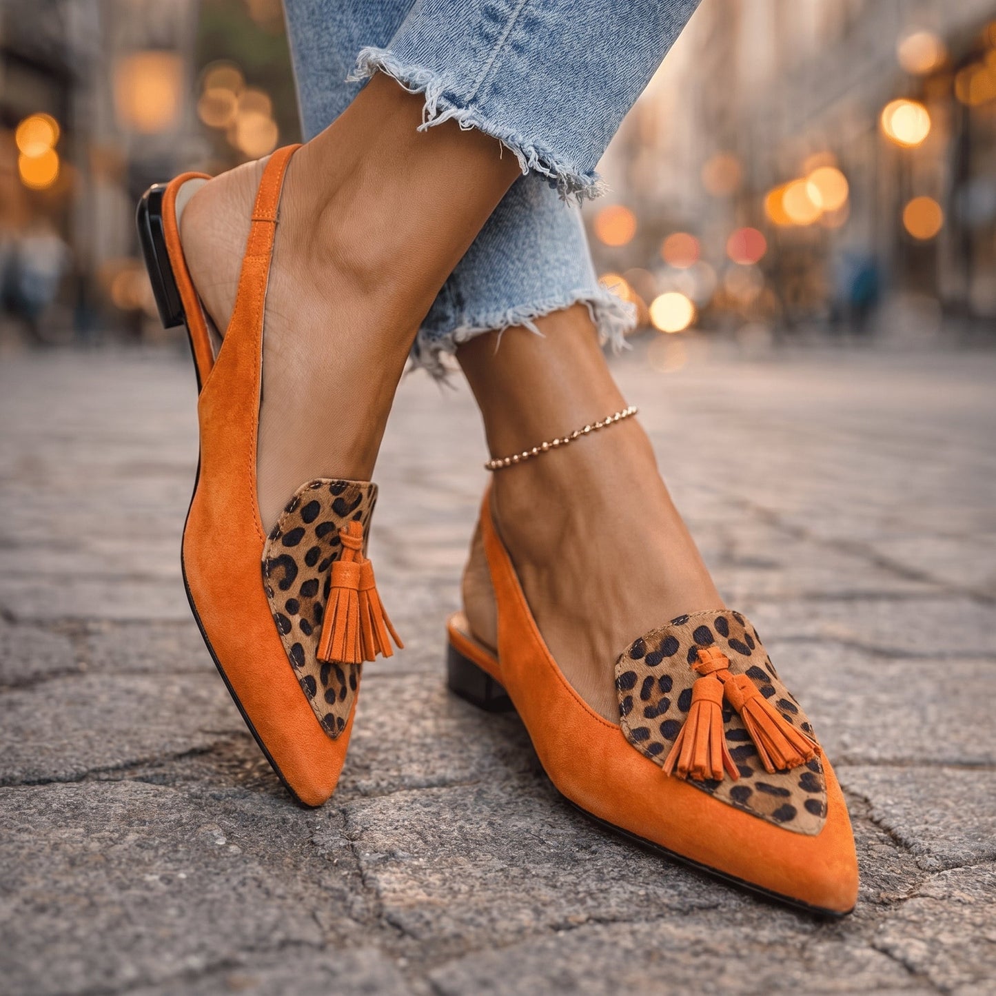 Eliza | Sandalias con tiras y borlas