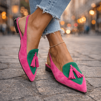 Eliza | Sandalias con tiras y borlas