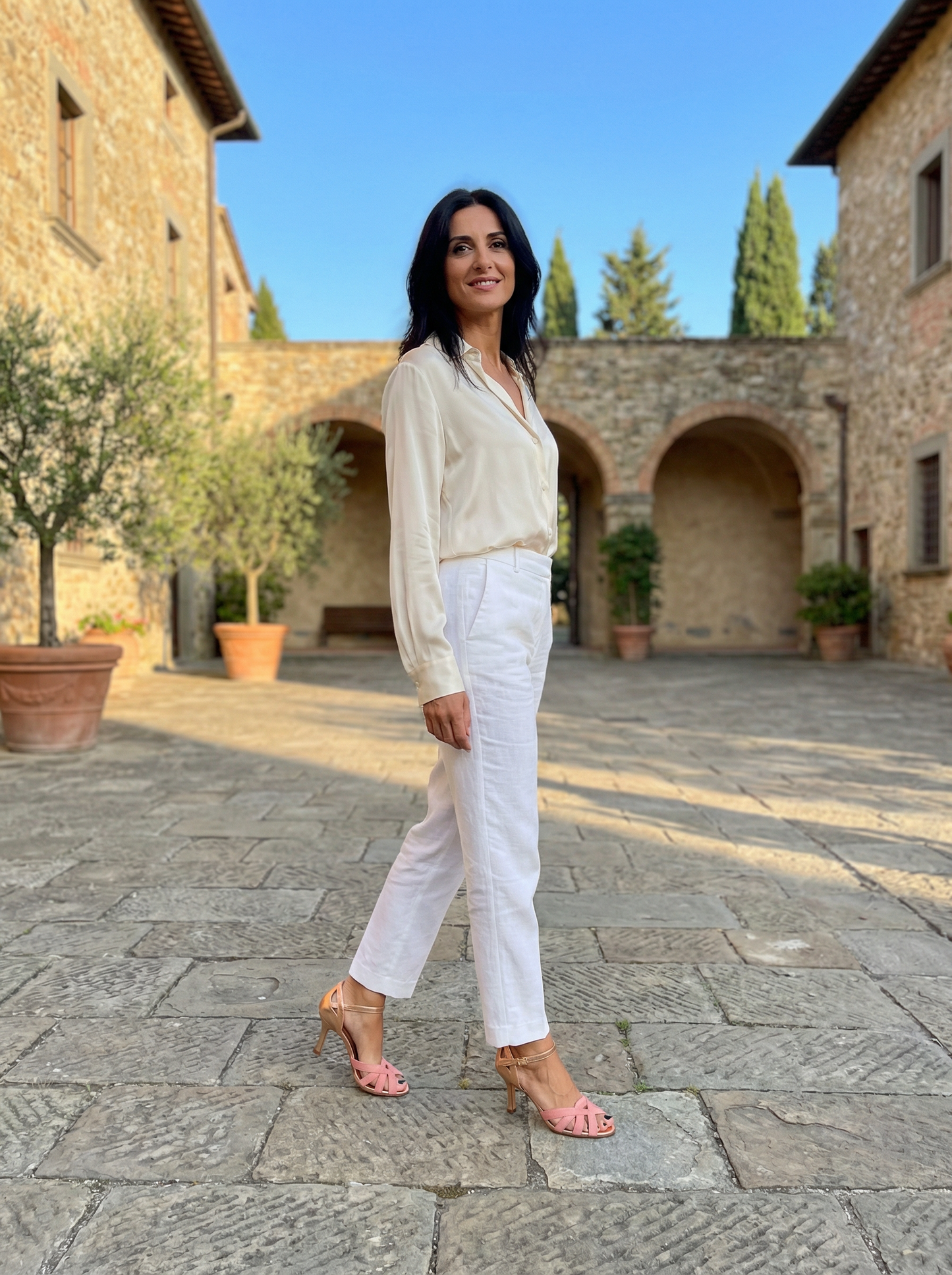 Estate Romana – sandalia de tacón con pulsera suave