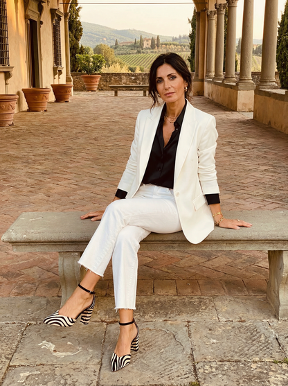 Zebra Trend – zapato de salón con pulsera ajustable