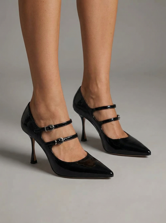 Bella Notte – zapato de salón negro estable y chic